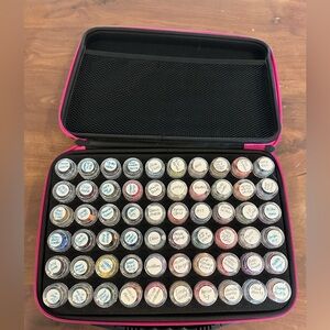60 Slot Diamond Painting Storage Bead Organizer Case Pink Zebra Sampler